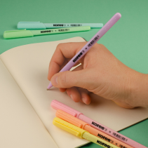 Lodīšu pildspalvas KORES K0R-M Pastel zilas, ergonomiskas, 50 gab.