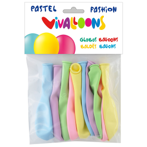 Vivaloons Pastel Mix balloons, 10 pcs., 1/30
