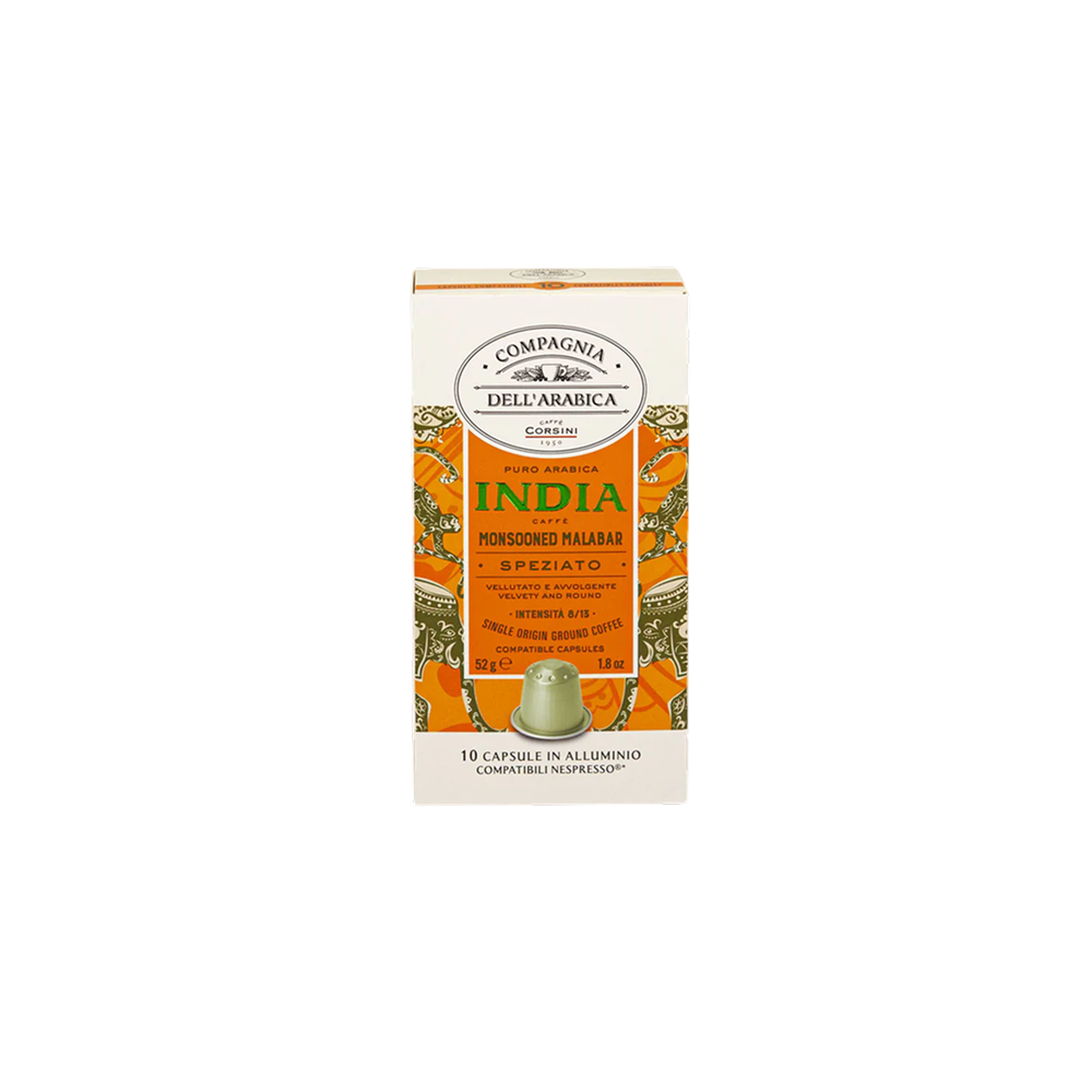 Nespresso® kafijas kapsulas India - pikanta un aromātiska