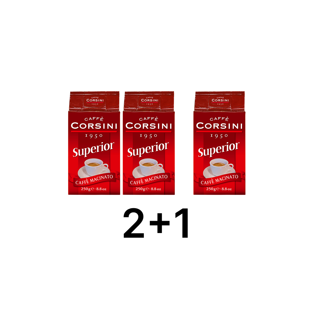 2+1 Malta kafija Superior 250g Caffe Corsini