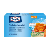 Maisiņi produktu saldēšanai 1L, 40 gab. TOPPITS