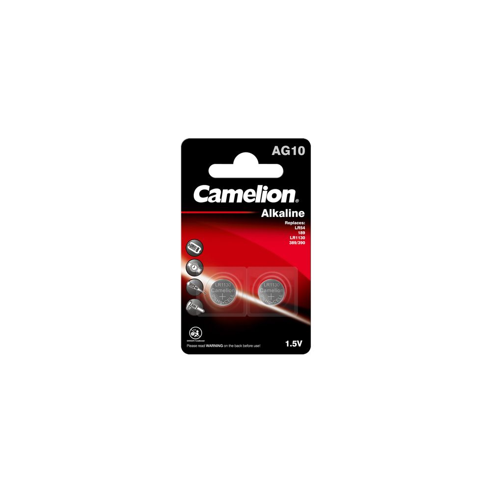 Camelion AG10/LR1130/389 B2 uzticamas baterijas ikdienai