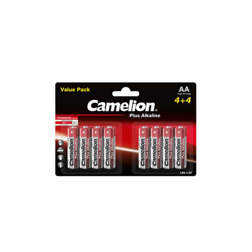 Camelion AA B8 baterijas ilgstošai enerģijai un stabilitātei