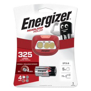 ENERGIZER HDL20 LED galvas lukturis ar 4 režīmiem