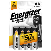 ENERGIZER Alkaline Power AA baterijas ikdienas ierīcēm