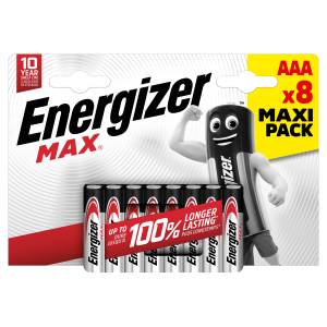 ENERGIZER MAX AAA B8 1.5V ilgstoša jauda ierīcēm