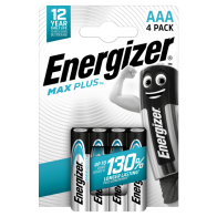 ENERGIZER MAX PLUS AAA B4 1.5V Alkaline baterijas