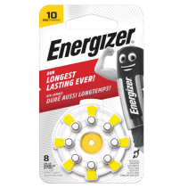 ENERGIZER 10 B8 Zinc Air dzirdes baterijas ilgam laikam