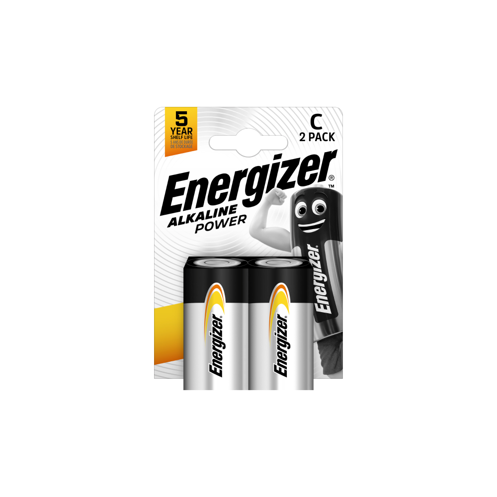 ENERGIZER Alkaline Power C baterijas ikdienas ierīcēm
