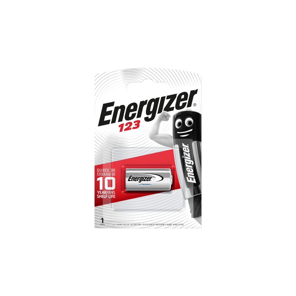 ENERGIZER CR123 Lithium 3V jaudīga foto baterija
