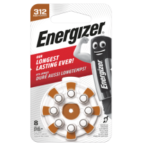 ENERGIZER 312 B8 dzirdes baterijas ilgstošai lietošanai
