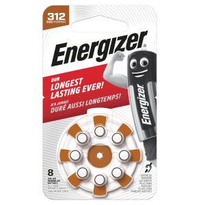 ENERGIZER 312 B8 dzirdes baterijas ilgstošai lietošanai