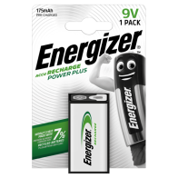 ENERGIZER lādējamā baterija Power Plus 9V jauda