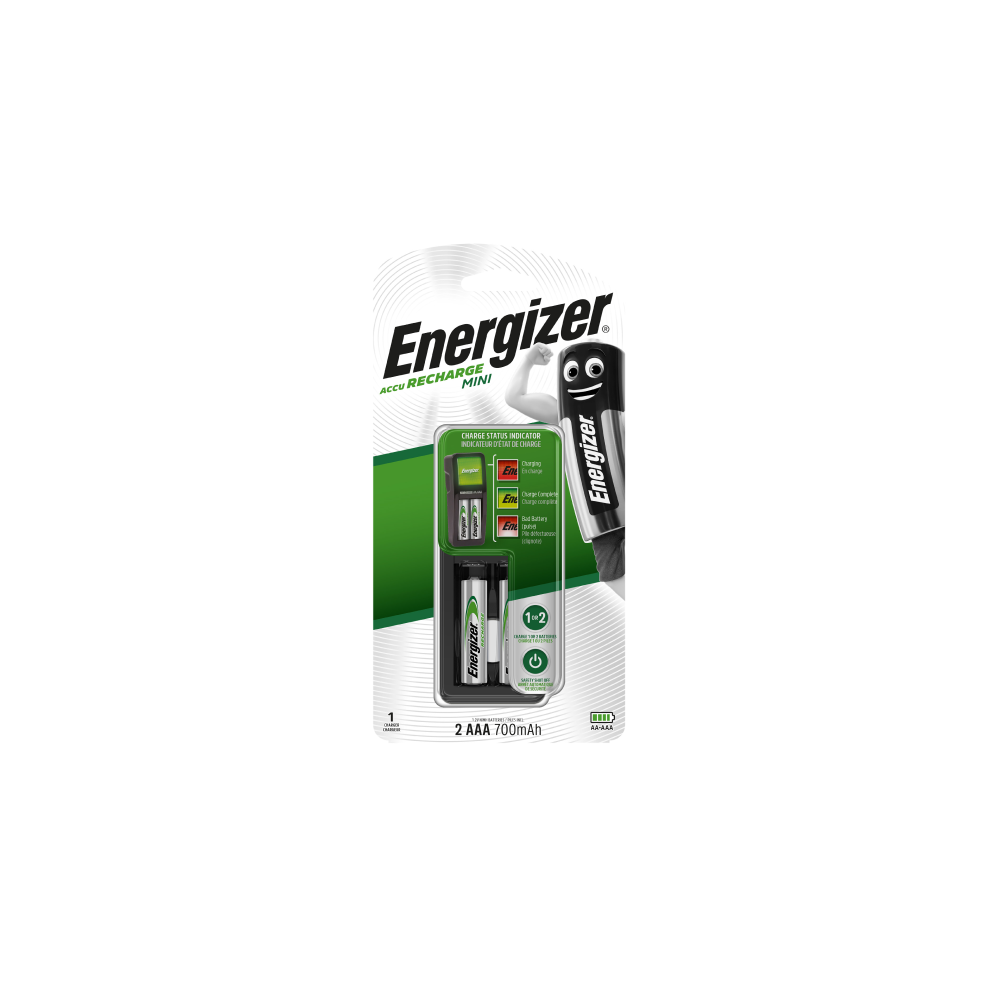 ENERGIZER MINI EU Plug bateriju lādētājs ceļošanai