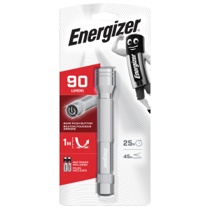 ENERGIZER LED 90lm metāla lukturis ar 2AA baterijām