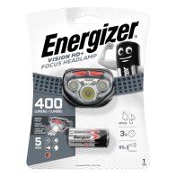 ENERGIZER VISION HD+ Focus 400lm galvas lukturis ērtiem piedzīvojumiem