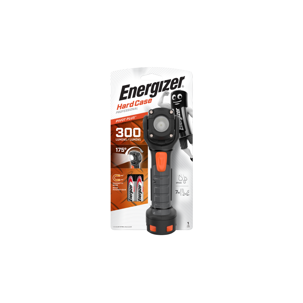 ENERGIZER Hard Case Pivot Plus lukturis ar 300lm jaudu