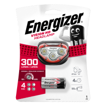 ENERGIZER VISION HD 300lm galvas lukturis ar 4 režīmiem