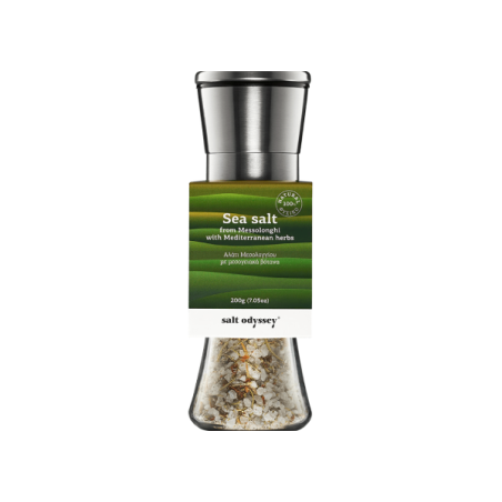 Jūras sāls ar Vidusjūras garšaugiem 190g SALT ODYSSEY
