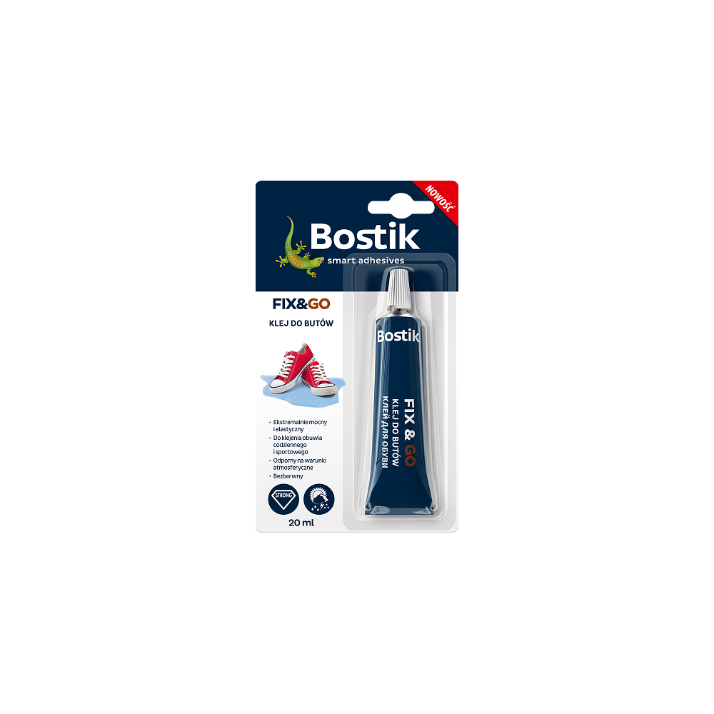 BOSTIK FIX&GO 20ml līme apavu remontam un aizsardzībai